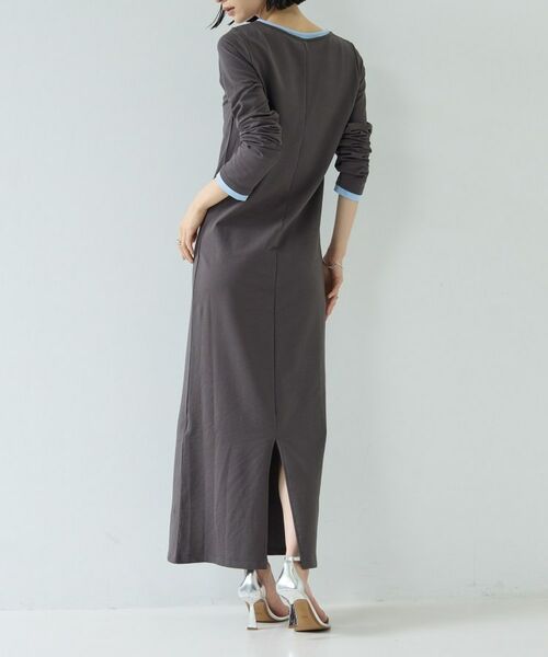 GALLEST / ギャレスト ロング・マキシ丈ワンピース | 【一部店舗限定】バイカラーヘンリーネックワンピース | 詳細4