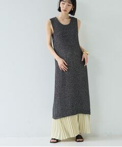 GALLEST / ギャレスト ロング・マキシ丈ワンピース | メランジニットワンピース