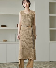GALLEST / ギャレスト ロング・マキシ丈ワンピース | メランジニットワンピース