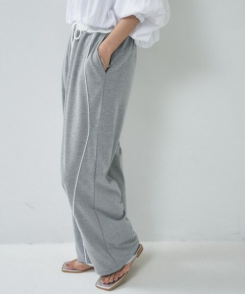 GALLEST / ギャレスト パンツ | 【一部店舗限定】パイピング裏毛ワイドパンツ | 詳細10