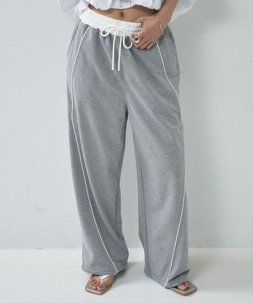 GALLEST / ギャレスト パンツ | 【一部店舗限定】パイピング裏毛ワイドパンツ | 詳細11