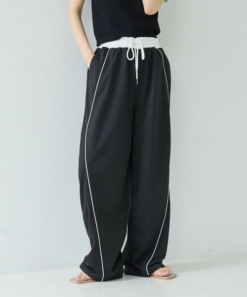 GALLEST / ギャレスト パンツ | 【一部店舗限定】パイピング裏毛ワイドパンツ | 詳細3