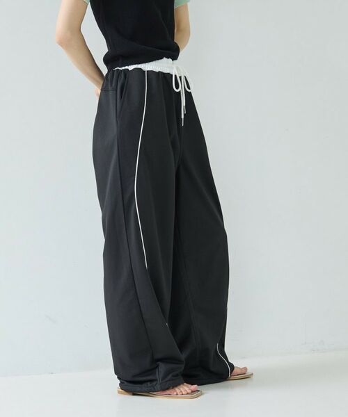 GALLEST / ギャレスト パンツ | 【一部店舗限定】パイピング裏毛ワイドパンツ | 詳細4