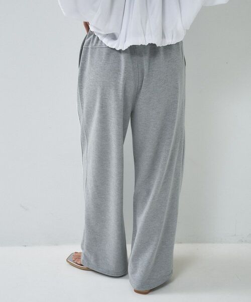 GALLEST / ギャレスト パンツ | 【一部店舗限定】パイピング裏毛ワイドパンツ | 詳細9