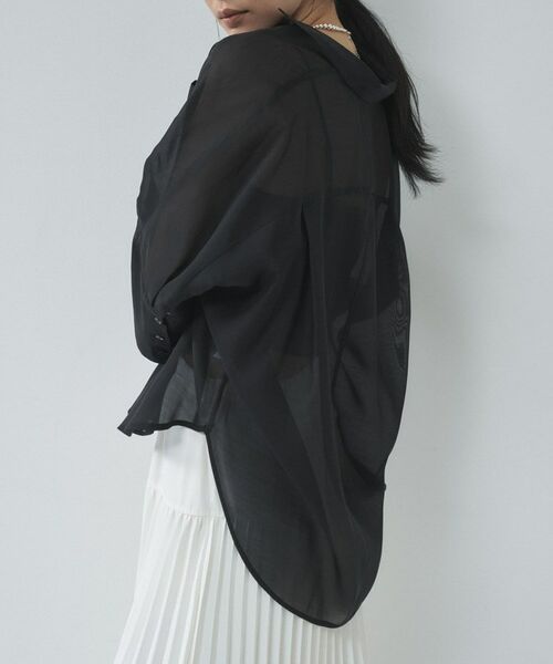 GALLEST / ギャレスト シャツ・ブラウス | シアーコクーンブラウス | 詳細13