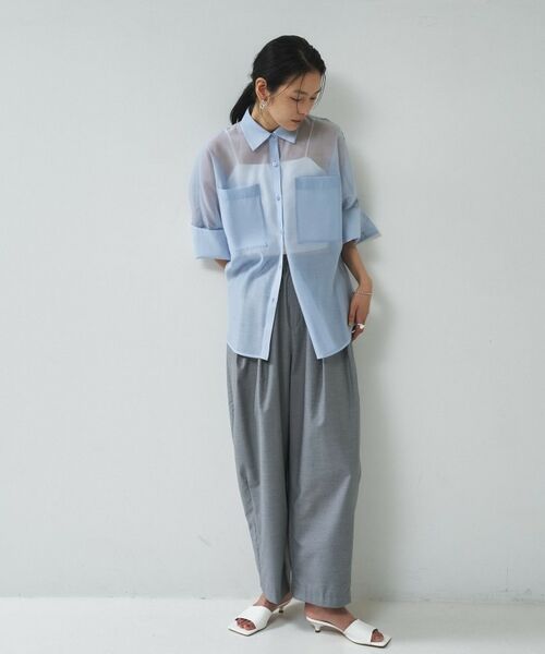 GALLEST / ギャレスト シャツ・ブラウス | シアーコクーンブラウス | 詳細16