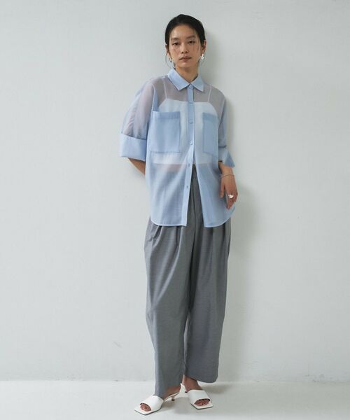 GALLEST / ギャレスト シャツ・ブラウス | シアーコクーンブラウス | 詳細17