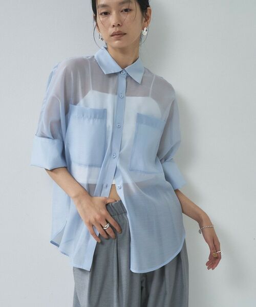 GALLEST / ギャレスト シャツ・ブラウス | シアーコクーンブラウス | 詳細18