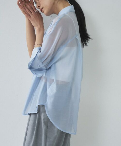 GALLEST / ギャレスト シャツ・ブラウス | シアーコクーンブラウス | 詳細19