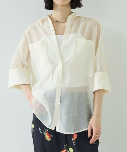 GALLEST / ギャレスト シャツ・ブラウス | シアーコクーンブラウス | 詳細3
