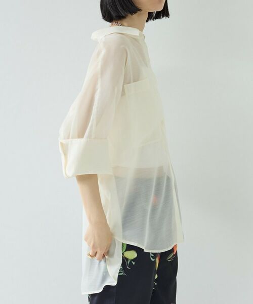 GALLEST / ギャレスト シャツ・ブラウス | シアーコクーンブラウス | 詳細4