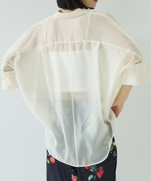 GALLEST / ギャレスト シャツ・ブラウス | シアーコクーンブラウス | 詳細5