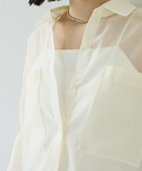 GALLEST / ギャレスト シャツ・ブラウス | シアーコクーンブラウス | 詳細7
