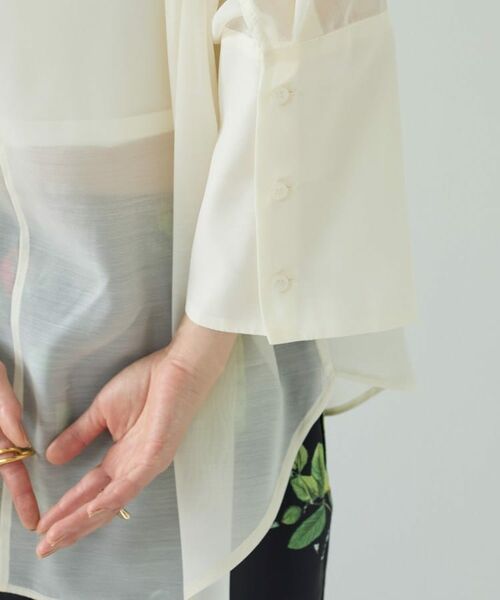 GALLEST / ギャレスト シャツ・ブラウス | シアーコクーンブラウス | 詳細8