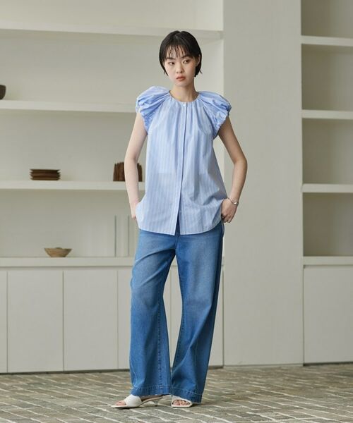 GALLEST / ギャレスト シャツ・ブラウス | タイプライターパフショルシャツ | 詳細1