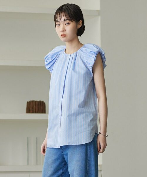 GALLEST / ギャレスト シャツ・ブラウス | タイプライターパフショルシャツ | 詳細4