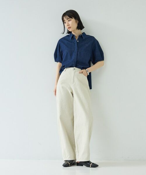 GALLEST / ギャレスト シャツ・ブラウス | フォルムスリーブデニムシャツ | 詳細1