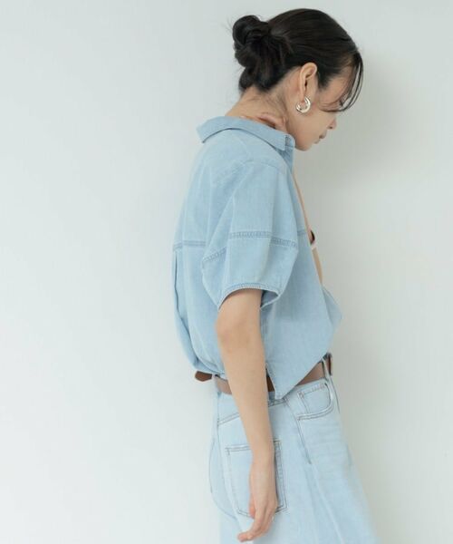 GALLEST / ギャレスト シャツ・ブラウス | フォルムスリーブデニムシャツ | 詳細11