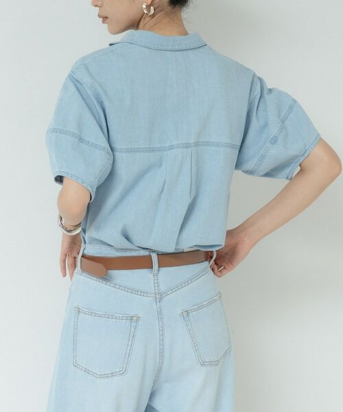 GALLEST / ギャレスト シャツ・ブラウス | フォルムスリーブデニムシャツ | 詳細12
