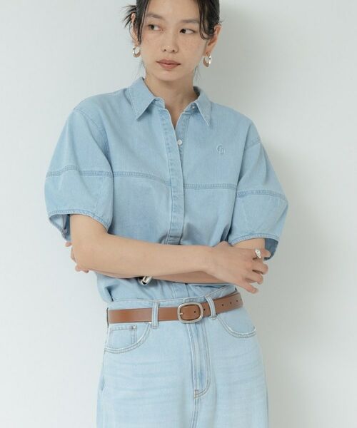 GALLEST / ギャレスト シャツ・ブラウス | フォルムスリーブデニムシャツ | 詳細13