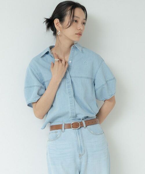 GALLEST / ギャレスト シャツ・ブラウス | フォルムスリーブデニムシャツ | 詳細14