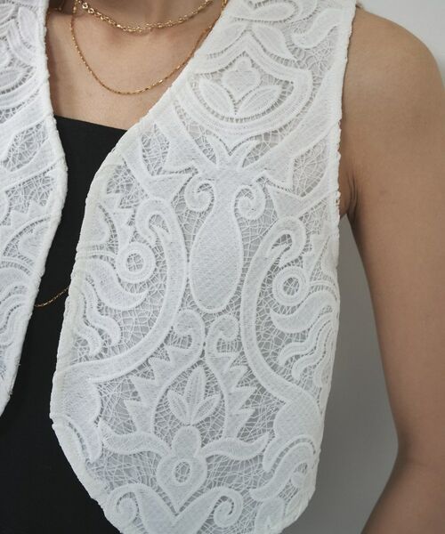 GALLEST / ギャレスト シャツ・ブラウス | ショートレースジレ | 詳細11