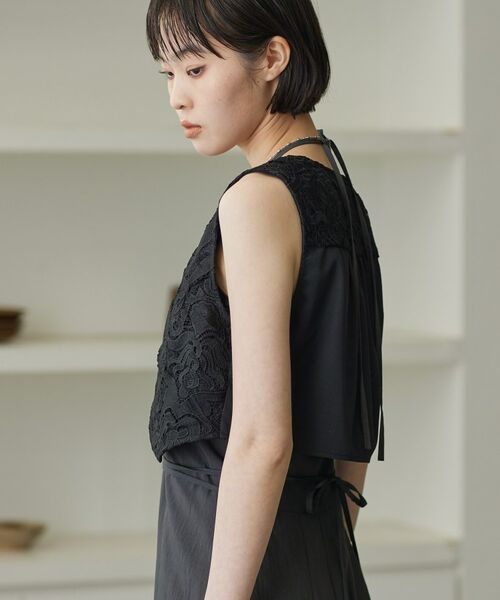 GALLEST / ギャレスト シャツ・ブラウス | ショートレースジレ | 詳細4