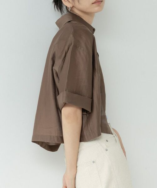 GALLEST / ギャレスト シャツ・ブラウス | ボックスシルエットシアーシャツ | 詳細12
