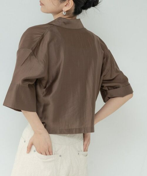 GALLEST / ギャレスト シャツ・ブラウス | ボックスシルエットシアーシャツ | 詳細13