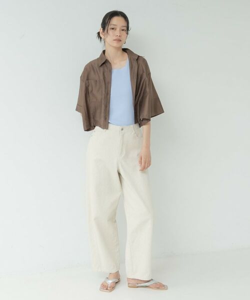 GALLEST / ギャレスト シャツ・ブラウス | ボックスシルエットシアーシャツ | 詳細8