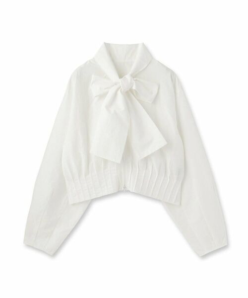 GALLEST / ギャレスト シャツ・ブラウス | ボウタイシャツブルゾン（オフホワイト(003)）