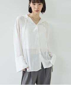 GALLEST / ギャレスト シャツ・ブラウス | 【一部店舗限定】シアーフードオーバーシャツ