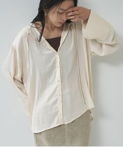 GALLEST / ギャレスト シャツ・ブラウス | 【一部店舗限定】シアーフードオーバーシャツ