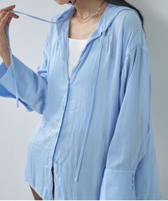 GALLEST / ギャレスト シャツ・ブラウス | 【一部店舗限定】シアーフードオーバーシャツ