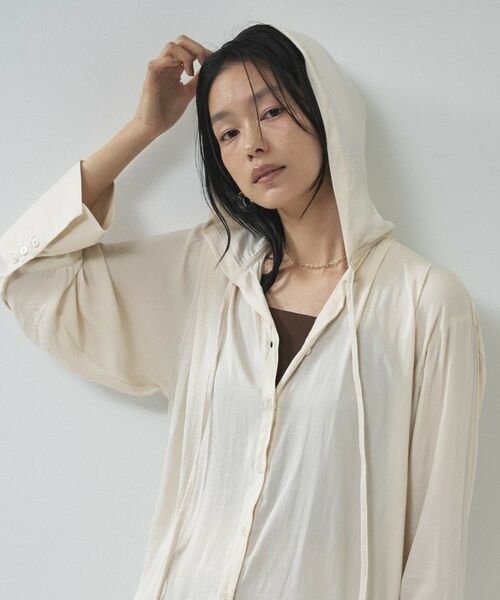 GALLEST / ギャレスト シャツ・ブラウス | 【一部店舗限定】シアーフードオーバーシャツ | 詳細15