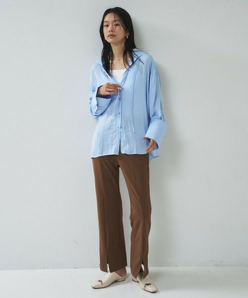 GALLEST / ギャレスト シャツ・ブラウス | 【一部店舗限定】シアーフードオーバーシャツ | 詳細6