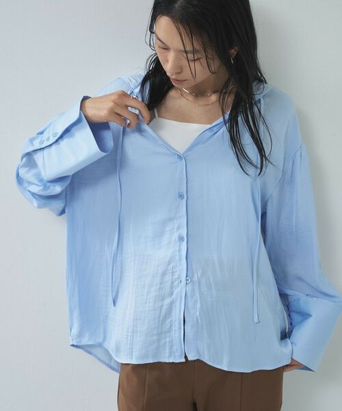 GALLEST / ギャレスト シャツ・ブラウス | 【一部店舗限定】シアーフードオーバーシャツ | 詳細8