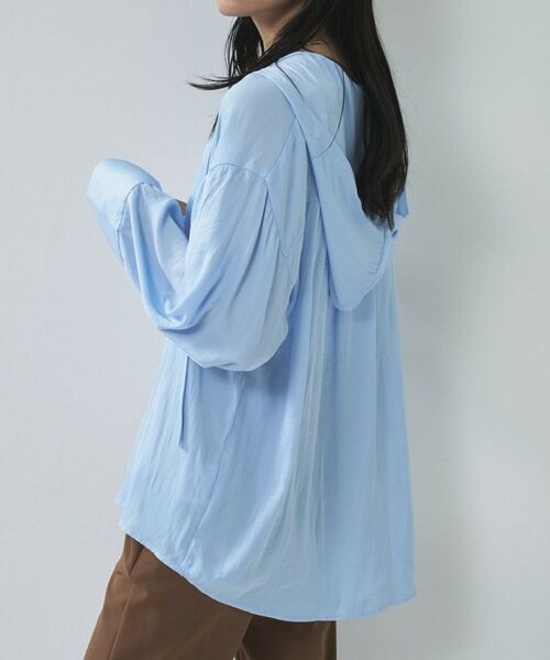 GALLEST / ギャレスト シャツ・ブラウス | 【一部店舗限定】シアーフードオーバーシャツ | 詳細9