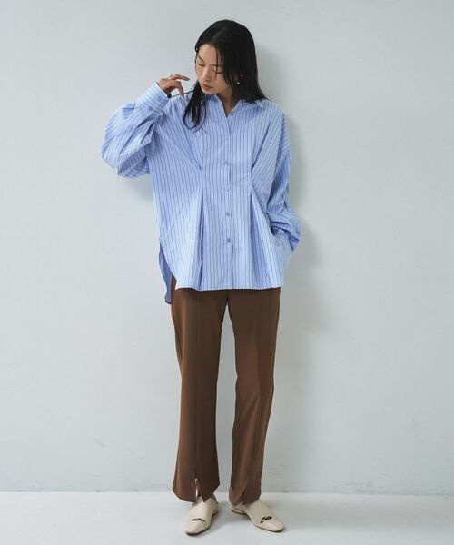 GALLEST / ギャレスト シャツ・ブラウス | 【一部店舗限定】ストライプタックシャツ | 詳細1