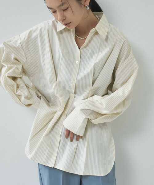 GALLEST / ギャレスト シャツ・ブラウス | 【一部店舗限定】ストライプタックシャツ | 詳細11