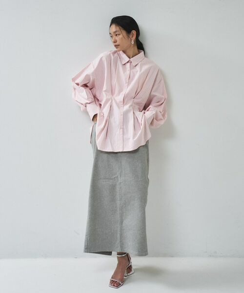 GALLEST / ギャレスト シャツ・ブラウス | 【一部店舗限定】ストライプタックシャツ | 詳細14