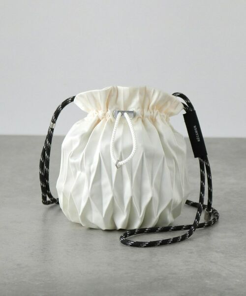 GALLEST / ギャレスト ショルダーバッグ | 【RECAMIER】プリーツ巾着 small（オフホワイト(003)）