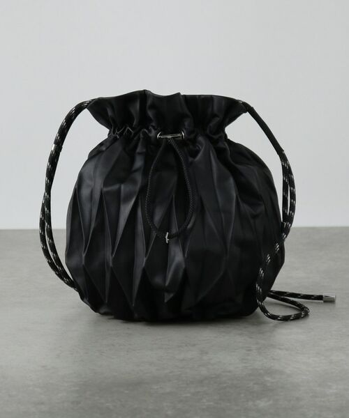 GALLEST / ギャレスト ショルダーバッグ | 【RECAMIER】プリーツ巾着 middle（ブラック(019)）