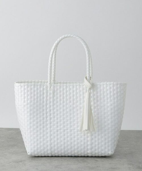 GALLEST / ギャレスト トートバッグ | タッセル付きメルカドバッグ（ホワイト(001)）