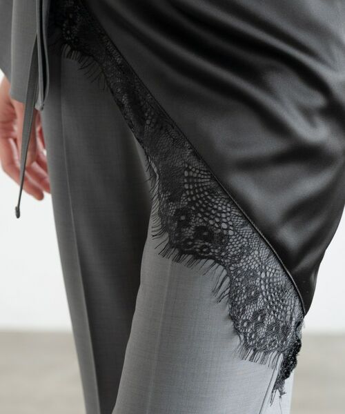 GALLEST / ギャレスト マフラー・ショール・スヌード・ストール | サテンレーススカーフ | 詳細2