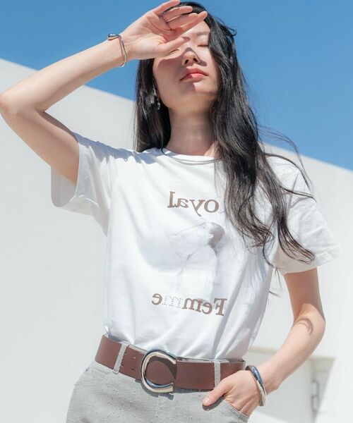 GALLEST / ギャレスト Tシャツ | タイポグラフィTシャツ（ホワイト(501)）