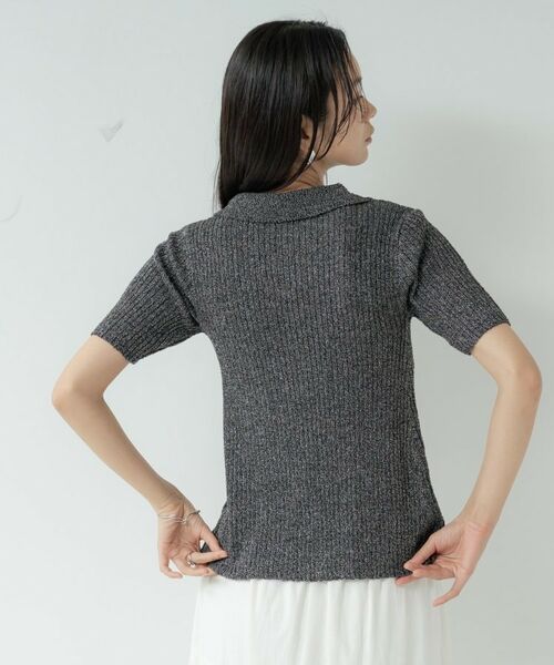 GALLEST / ギャレスト カーディガン・ボレロ | ハーフスリーブポロニットカーデ | 詳細12