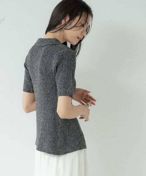 GALLEST / ギャレスト カーディガン・ボレロ | ハーフスリーブポロニットカーデ | 詳細13