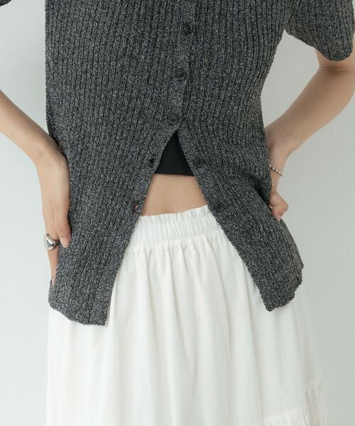GALLEST / ギャレスト カーディガン・ボレロ | ハーフスリーブポロニットカーデ | 詳細15
