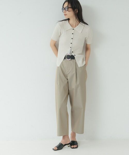 GALLEST / ギャレスト カーディガン・ボレロ | ハーフスリーブポロニットカーデ | 詳細16